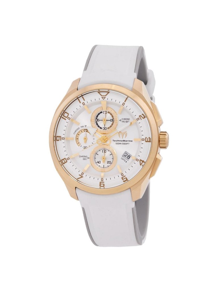 Nwt Technomarine Ocean Chronograph Quartz Silver Dial Men's Watch